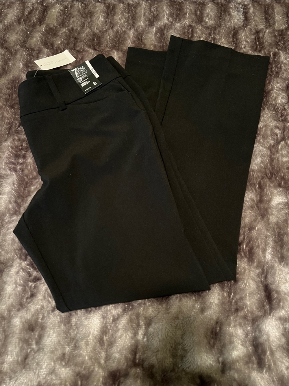 New York & Company Womens Black Work Dress Pants, size 8 Petite - Picture 3 of 3
